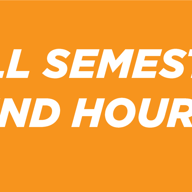 Fall Semester End Hours